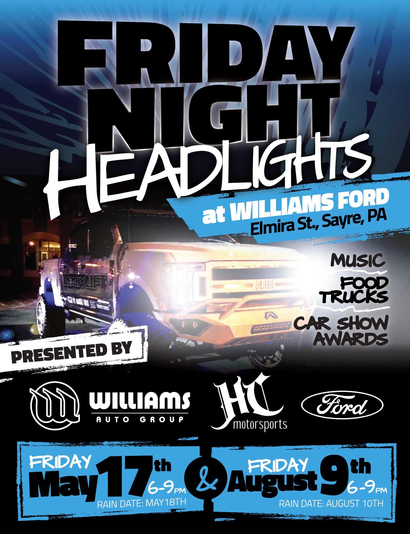Friday Night Headlights at Williams Ford of Sayre in Sayre PA